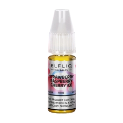Strawberry Raspberry Cherry Ice Elfliq nic Salts by Elfbar